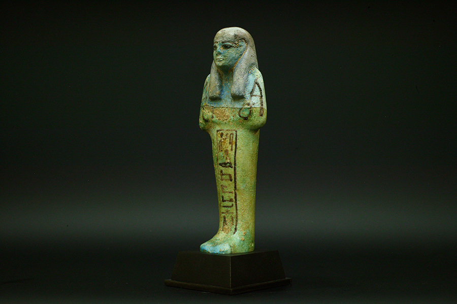 エジプト　ファイアンス(彩釉陶器)　ウシャブティ02