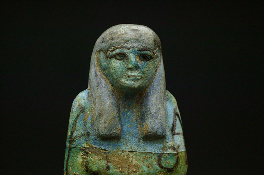エジプト　ファイアンス(彩釉陶器)　ウシャブティ02