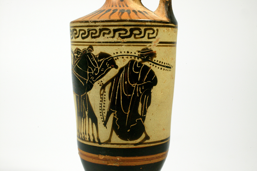 古代ギリシア　アテネ　黒絵式のレキュトス03