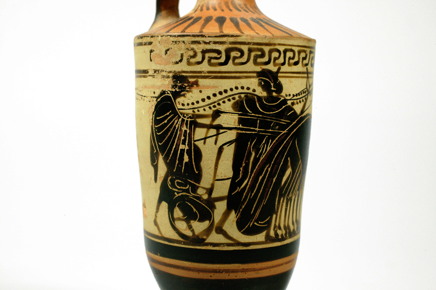 古代ギリシア　アテネ　黒絵式のレキュトス06
