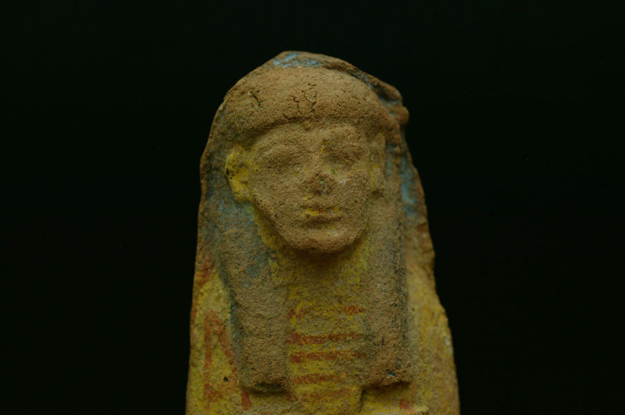 古代エジプト　多彩色テラコッタ製　ウシャブティ01
