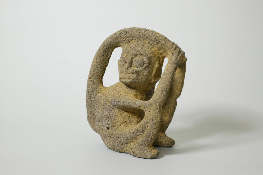 プレコロンビア　コスタリカ　猿の石像02