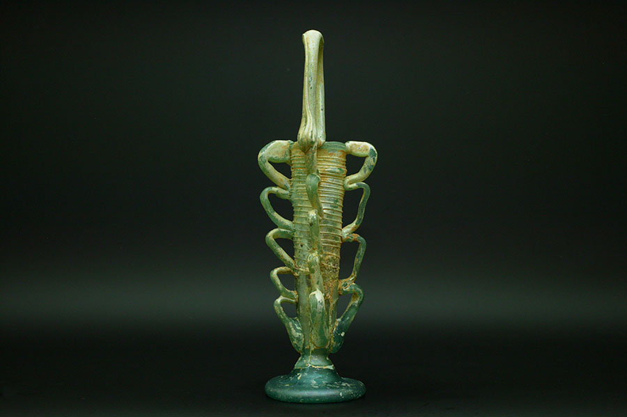 古代ローマ　ガラス瓶　バルサマリウム01