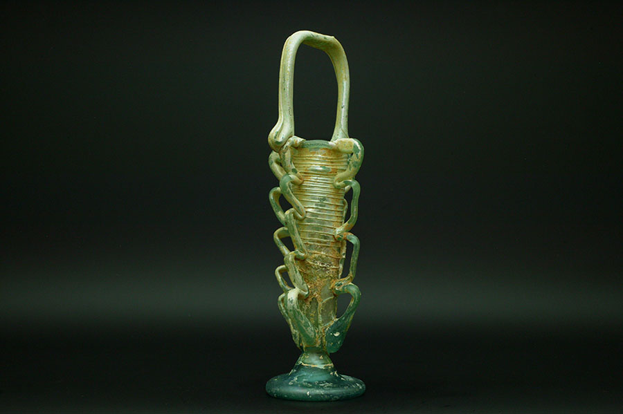 古代ローマ　ガラス瓶　バルサマリウム03