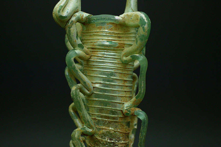 古代ローマ　ガラス瓶　バルサマリウム05