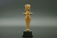 古代美術　古美術　骨董　北シリア　テラコッタ製　女性　偶像