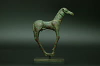 古代美術　古美術　骨董　イラン　ステップ美術　ブロンズ　馬　像