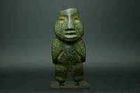 モチカ　人面形像土器　狐　プレコロンビアン　古代美術